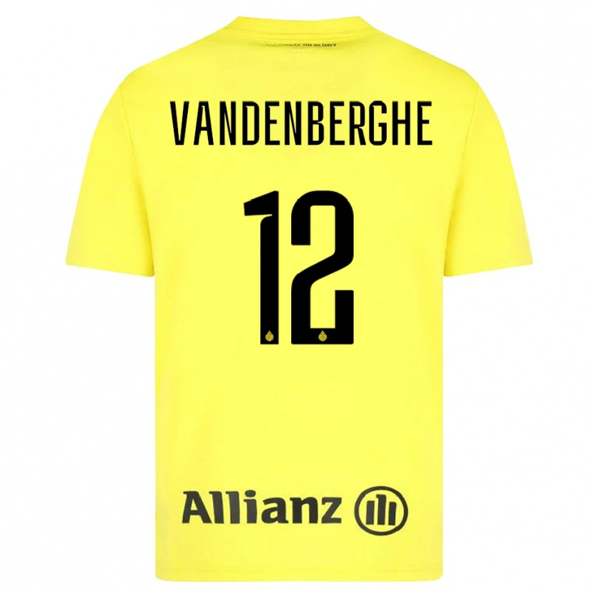 Danxen Dames Xander Vandenberghe #12 Geel Zwart Keepersshirt 2025/26 T-Shirt