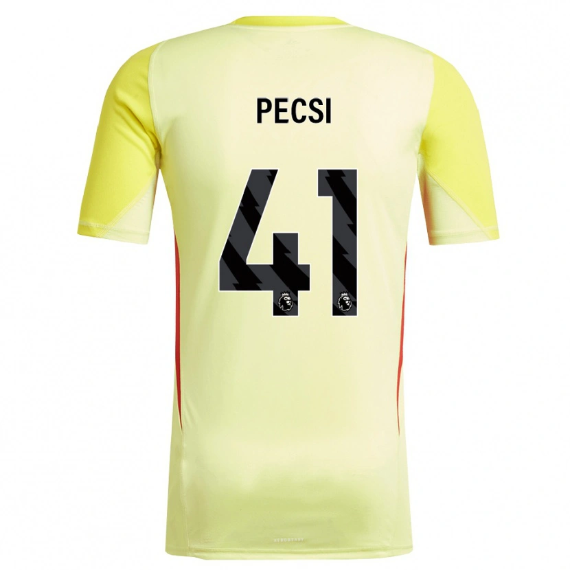 Danxen Dames Ármin Pécsi #41 Geel Rood Keepersshirt 2025/26 T-Shirt