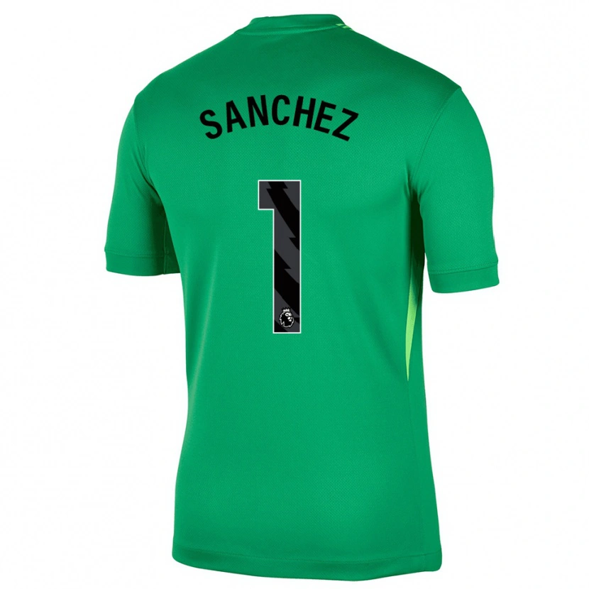 Danxen Dames Robert Sánchez #1 Groen Zwart Keepersshirt 2025/26 T-Shirt