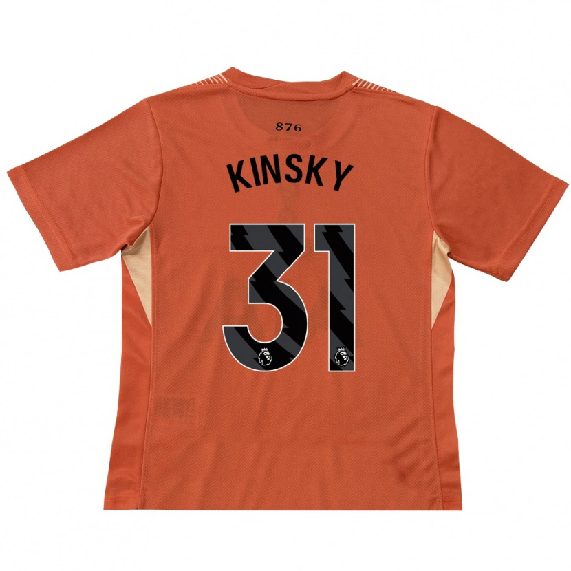 Danxen Dames Antonín Kinský #31 Oranje Zwart Keepersshirt 2025/26 T-Shirt
