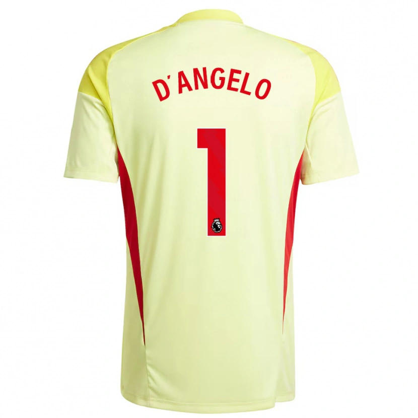 Danxen Dames Sabrina D'angelo #1 Lichtgeel Keepersshirt 2025/26 T-Shirt