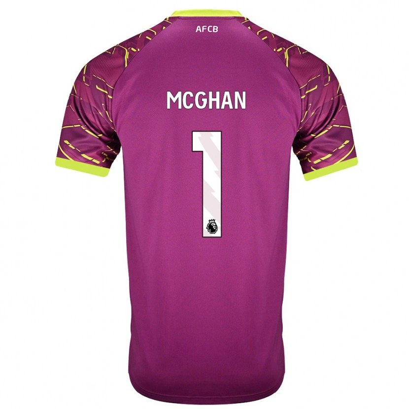 Danxen Dames Hayden McGhan #1 Donker Magenta Keepersshirt 2025/26 T-Shirt