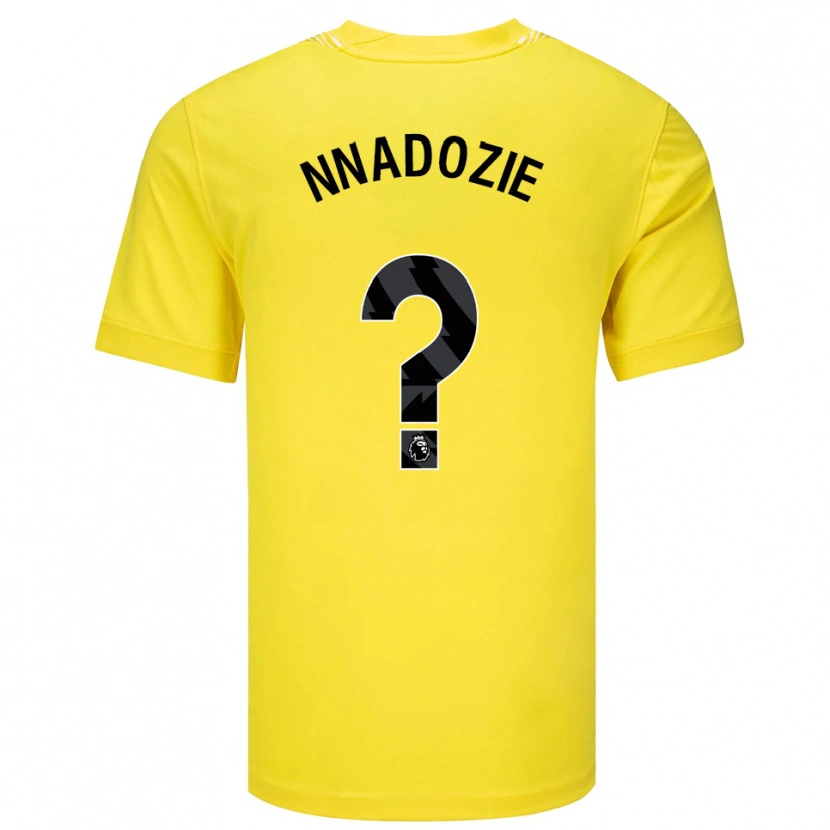 Danxen Dames Chiamaka Nnadozie #0 Geel Zwart Keepersshirt 2025/26 T-Shirt