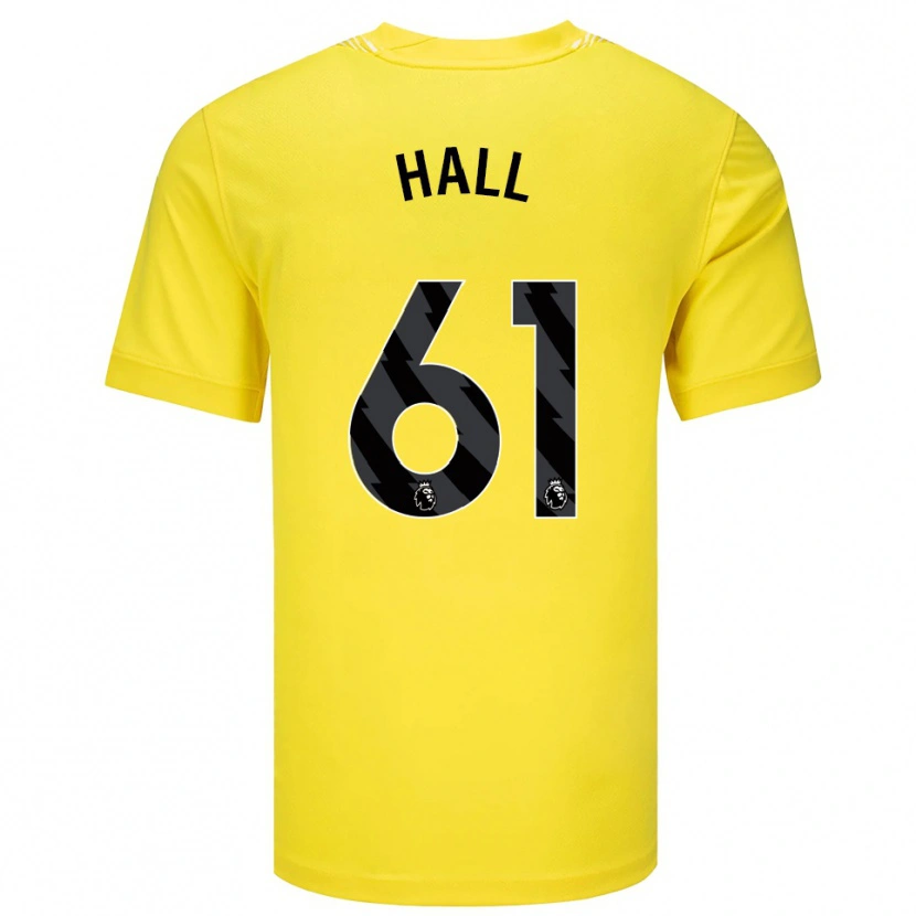 Danxen Dames Steven Hall #61 Geel Zwart Keepersshirt 2025/26 T-Shirt