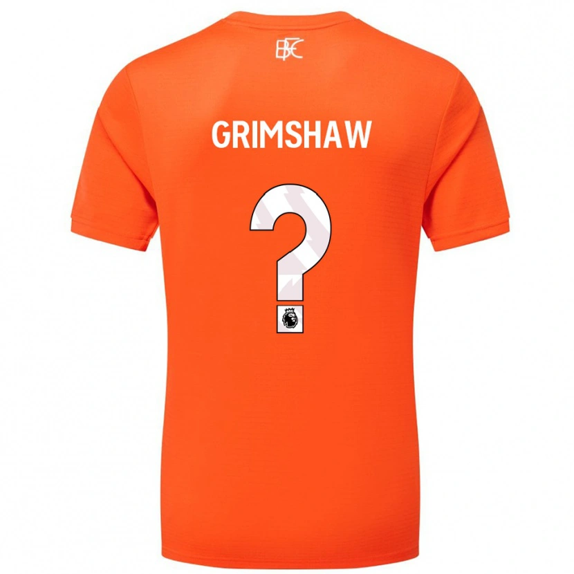 Danxen Dames Harry Grimshaw #0 Oranje Wit Keepersshirt 2025/26 T-Shirt