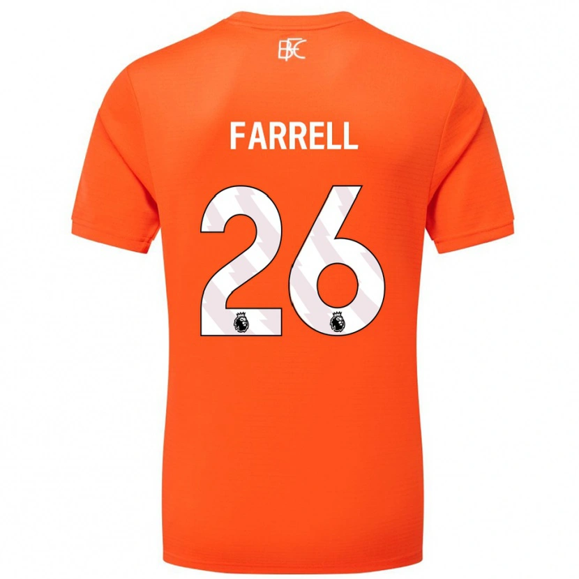Danxen Dames Lucy Farrell #26 Oranje Wit Keepersshirt 2025/26 T-Shirt
