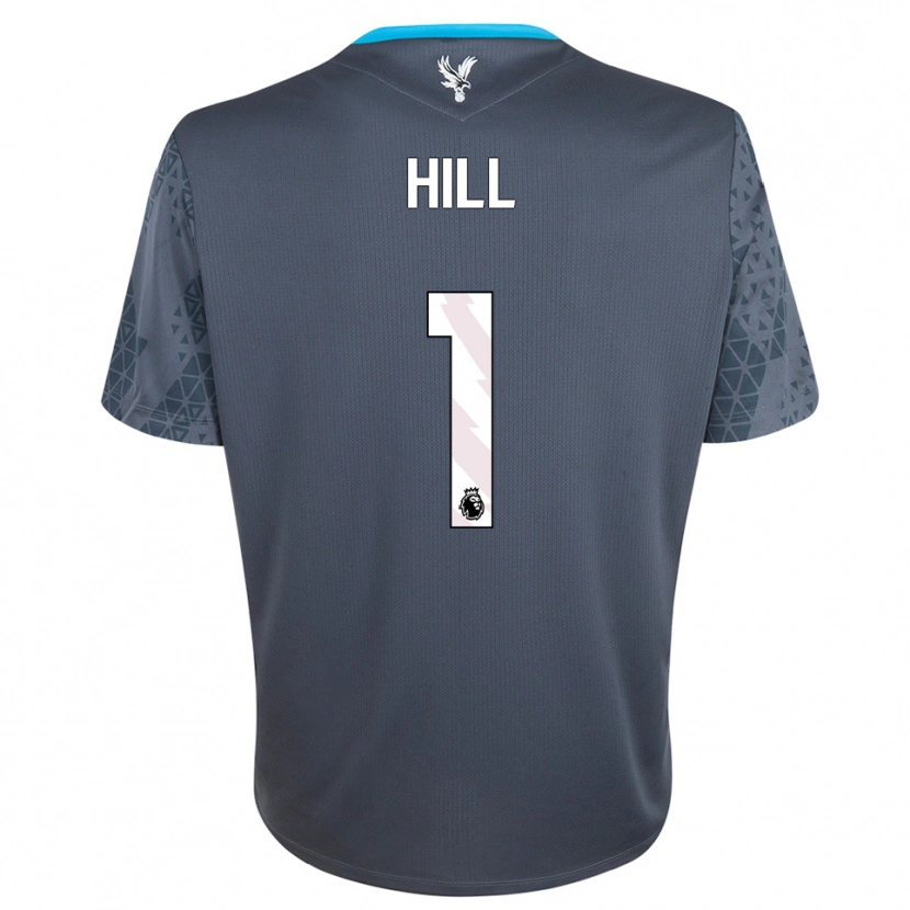Danxen Dames Marcus Hill #1 Donkergrijs Wit Keepersshirt 2025/26 T-Shirt