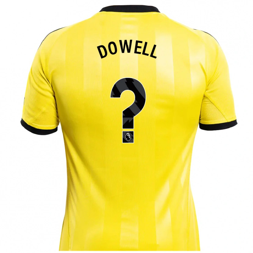 Danxen Dames Roman Dowell #0 Geel Zwart Keepersshirt 2025/26 T-Shirt