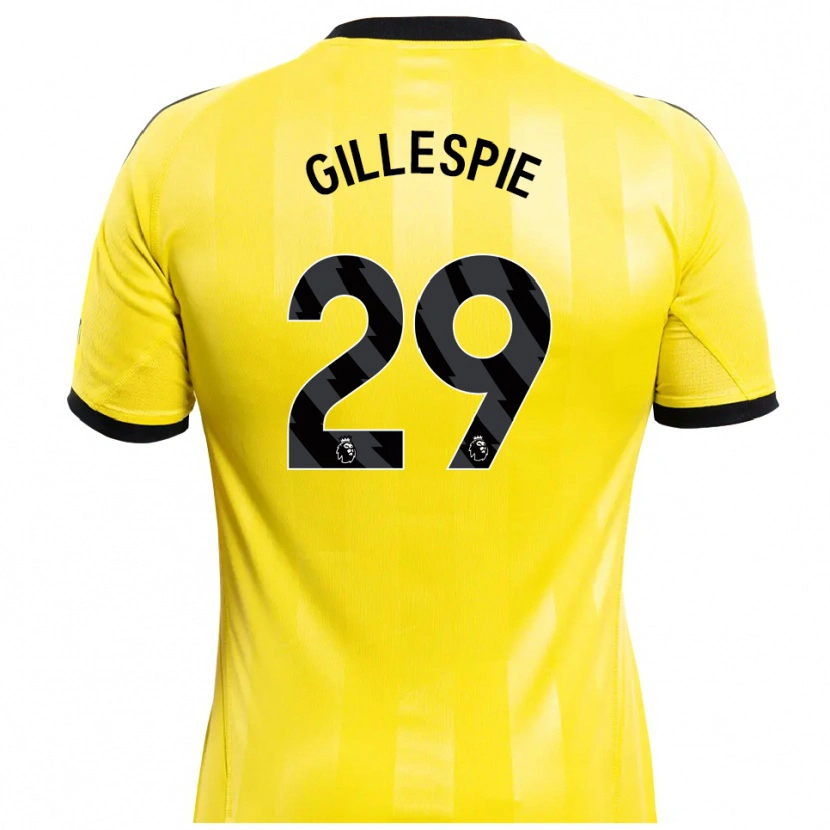 Danxen Dames Mark Gillespie #29 Geel Zwart Keepersshirt 2025/26 T-Shirt