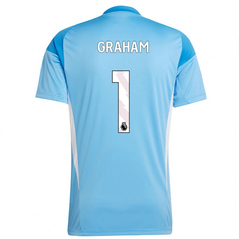 Danxen Dames Ally Graham #1 Blauw Wit Keepersshirt 2025/26 T-Shirt