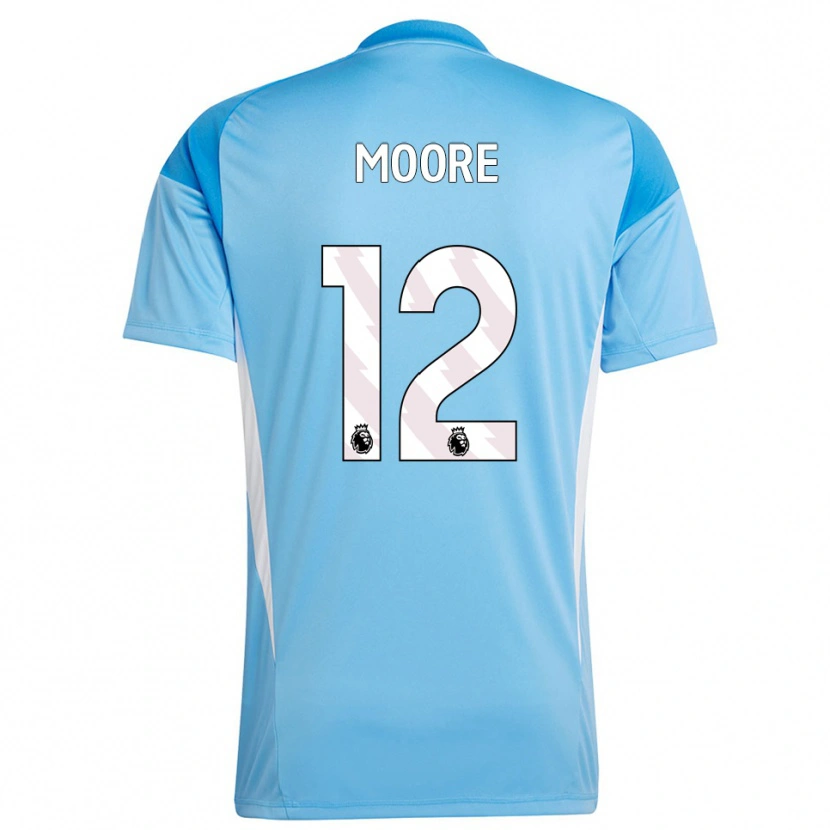 Danxen Dames Daniel Moore #12 Blauw Wit Keepersshirt 2025/26 T-Shirt