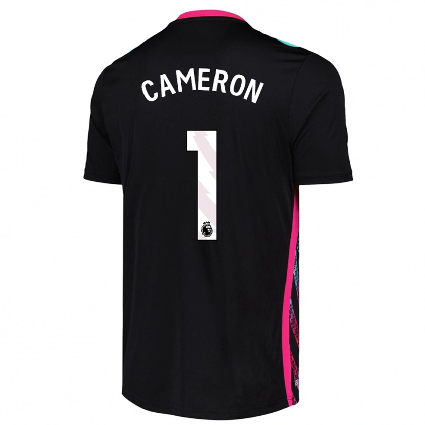 Danxen Dames Dan Cameron #1 Zwart Wit Keepersshirt 2025/26 T-Shirt