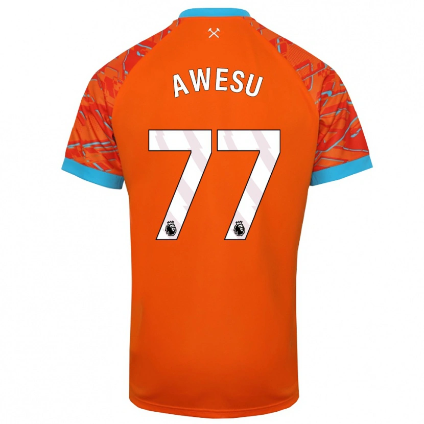Danxen Dames Lanre Awesu #77 Oranje Wit Keepersshirt 2025/26 T-Shirt