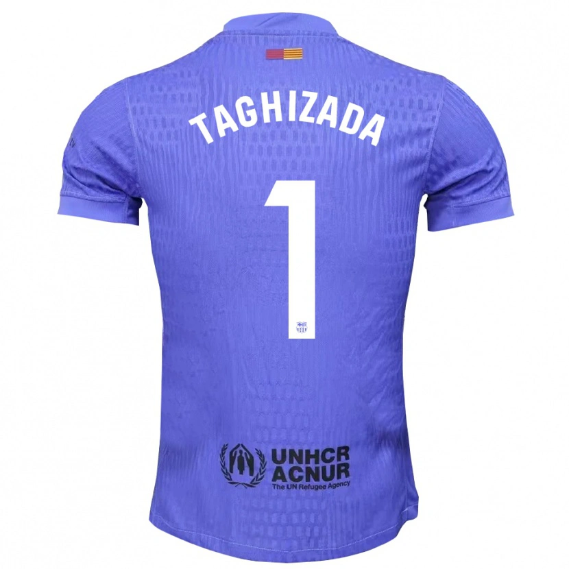 Danxen Dames Eldar Taghizada #1 Blauw Zwart Keepersshirt 2025/26 T-Shirt