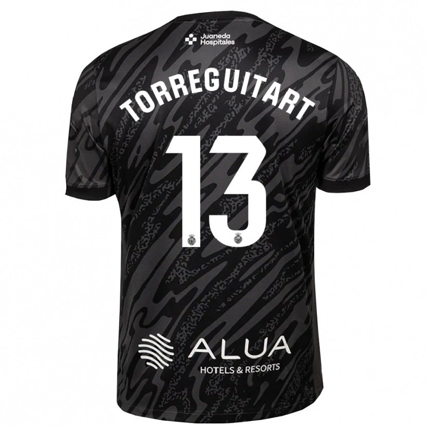 Danxen Dames Nil Torreguitart #13 Donkergrijs Zwart Keepersshirt 2025/26 T-Shirt
