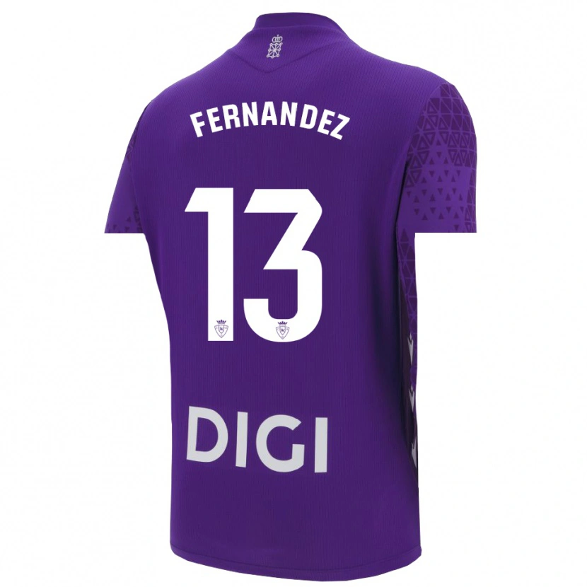Danxen Dames Aitor Fernández #13 Paars Wit Keepersshirt 2025/26 T-Shirt