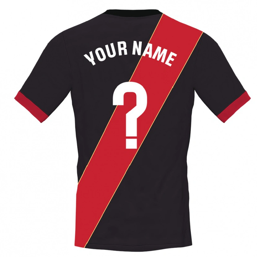 Danxen Dames Rayo Vallecano Zwart Rood Keepersshirt 2025/26 T-Shirt