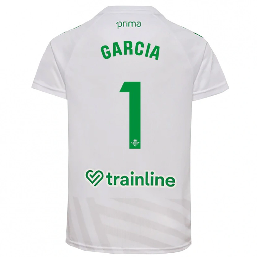 Danxen Dames Germán García #1 Wit Groen Keepersshirt 2025/26 T-Shirt