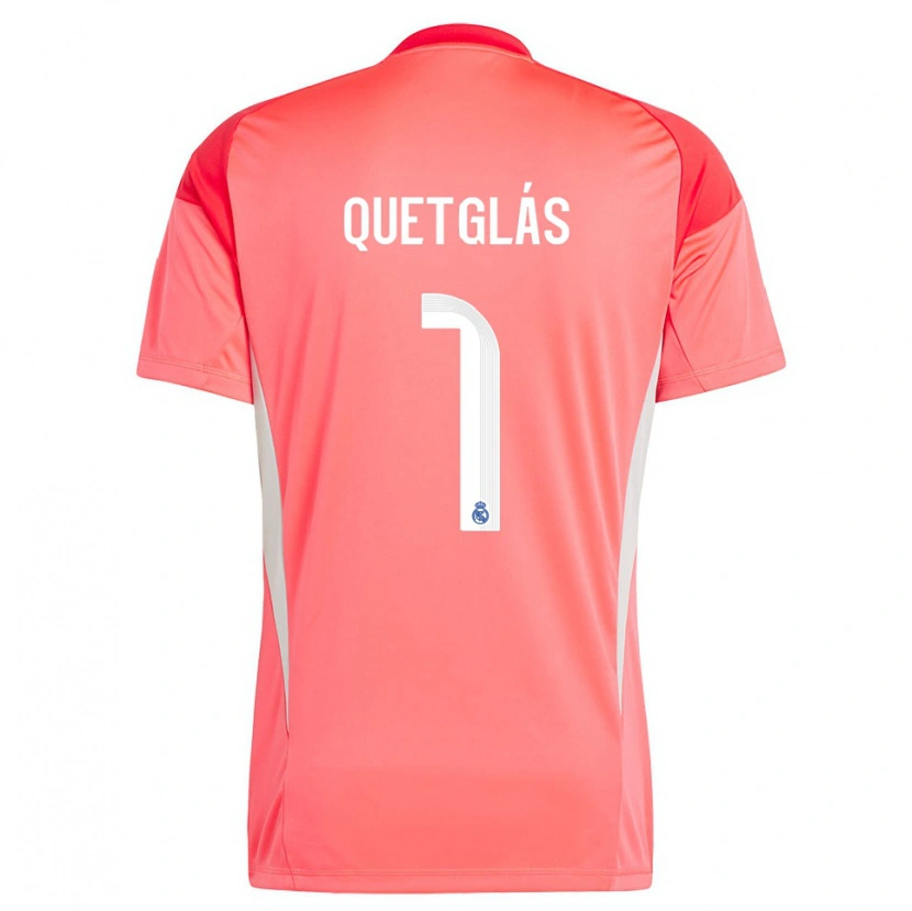 Danxen Dames Ferran Quetglás #1 Oranjerood Wit Keepersshirt 2025/26 T-Shirt