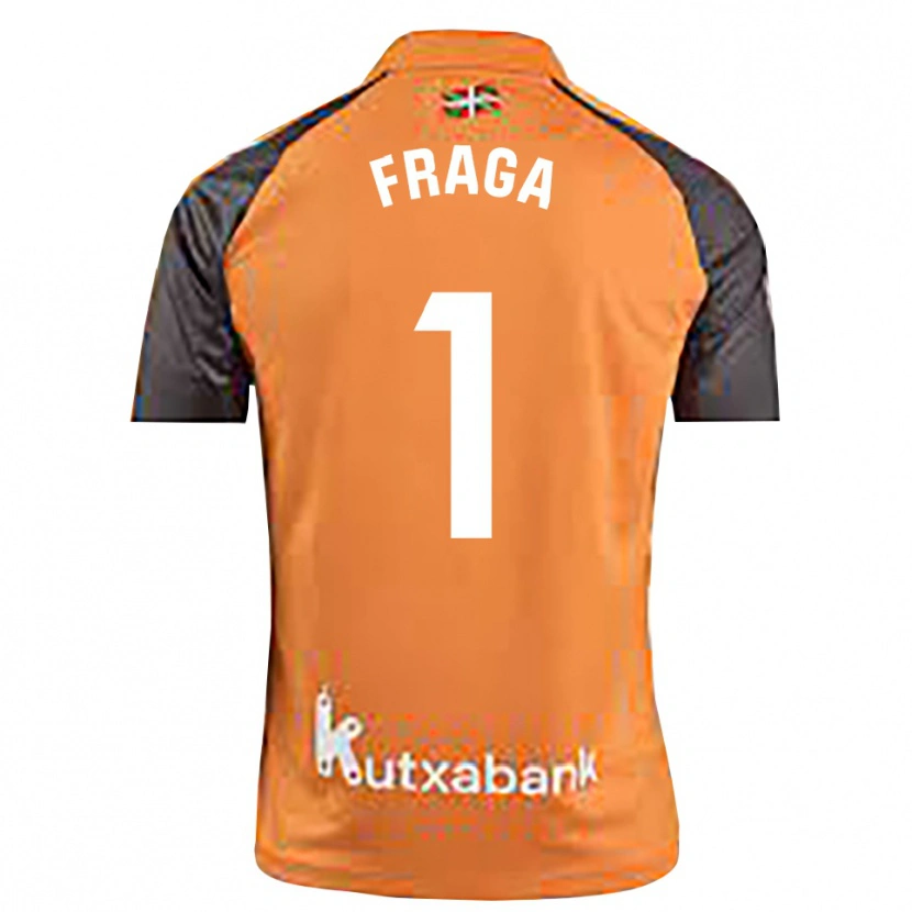 Danxen Dames Aitor Fraga #1 Zwart Oranje Keepersshirt 2025/26 T-Shirt