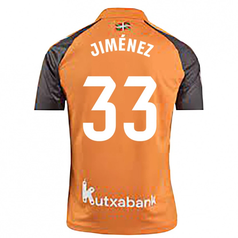 Danxen Dames Javier Jiménez #33 Zwart Oranje Keepersshirt 2025/26 T-Shirt