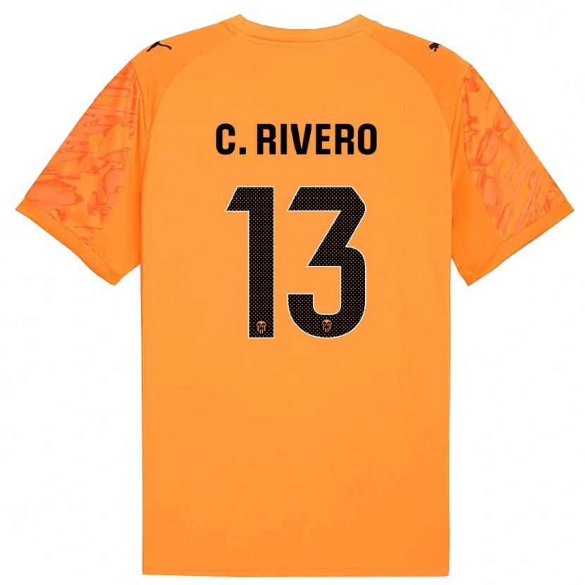 Danxen Dames Cristian Rivero #13 Oranje Zwart Keepersshirt 2025/26 T-Shirt