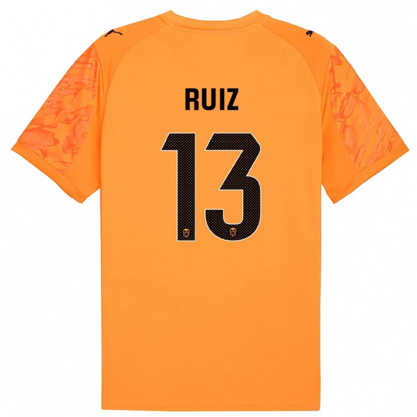 Danxen Dames Nil Ruiz #13 Oranje Zwart Keepersshirt 2025/26 T-Shirt