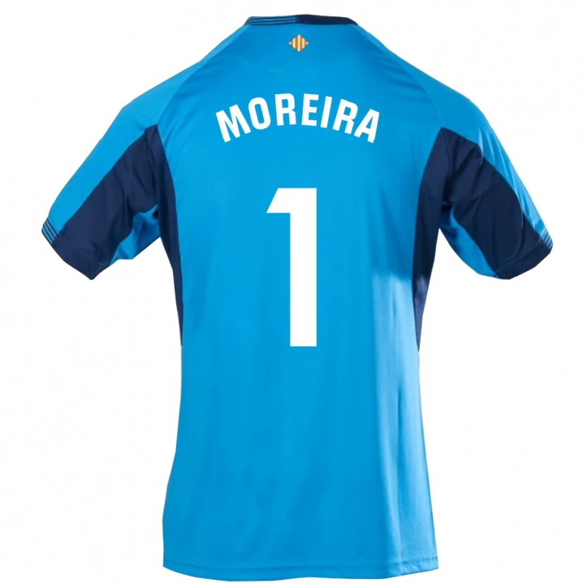 Danxen Dames Yago Moreira #1 Blauw Wit Keepersshirt 2025/26 T-Shirt