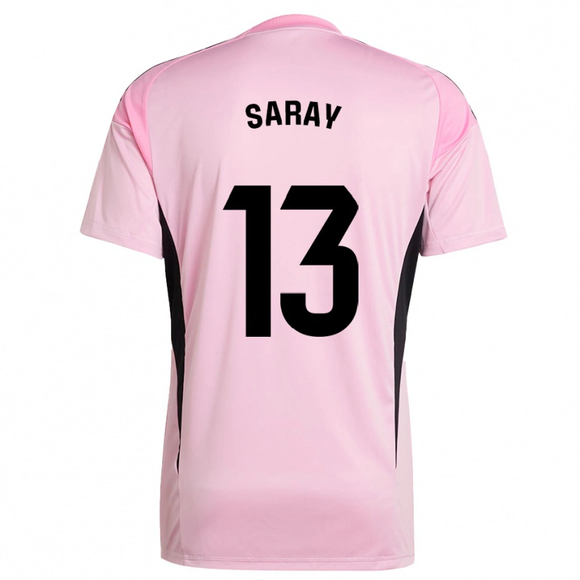 Danxen Dames Saray Vázquez Alonso #13 Roze Zwart Keepersshirt 2025/26 T-Shirt