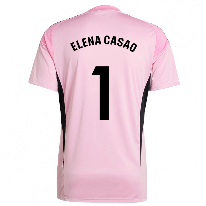 Danxen Dames Elena Casao López #1 Roze Zwart Keepersshirt 2025/26 T-Shirt