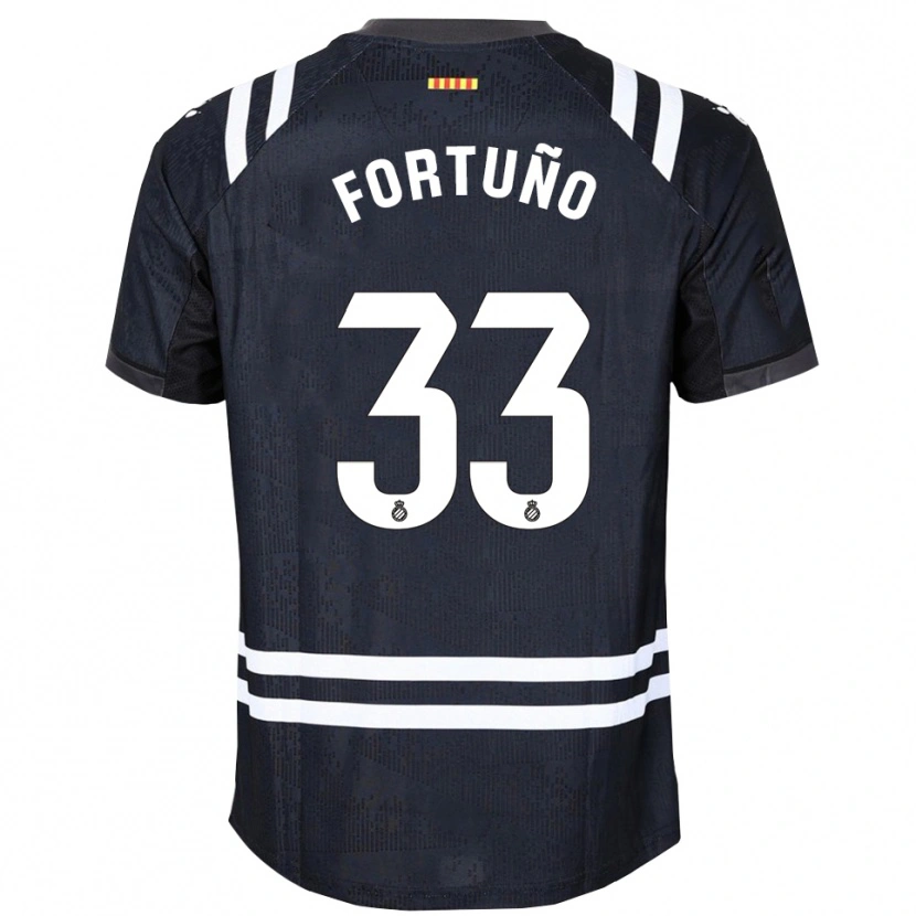 Danxen Dames Ángel Fortuño #33 Zwart Wit Keepersshirt 2025/26 T-Shirt