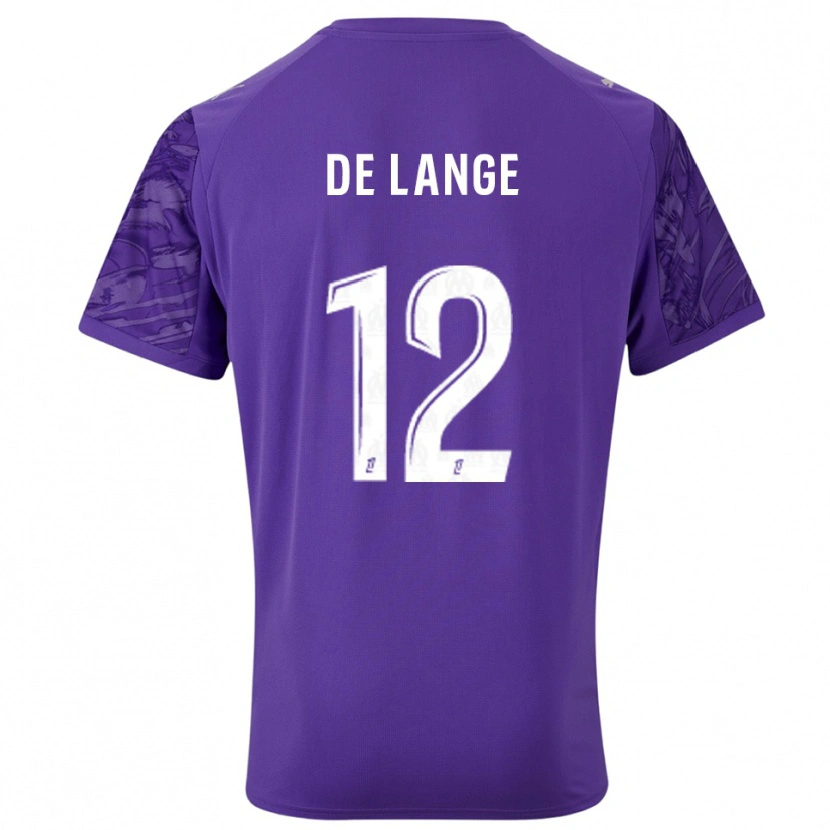 Danxen Dames Jeffrey de Lange #12 Paars Wit Keepersshirt 2025/26 T-Shirt