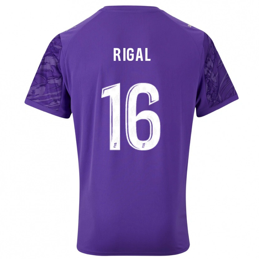 Danxen Dames Pablo Rigal #16 Paars Wit Keepersshirt 2025/26 T-Shirt