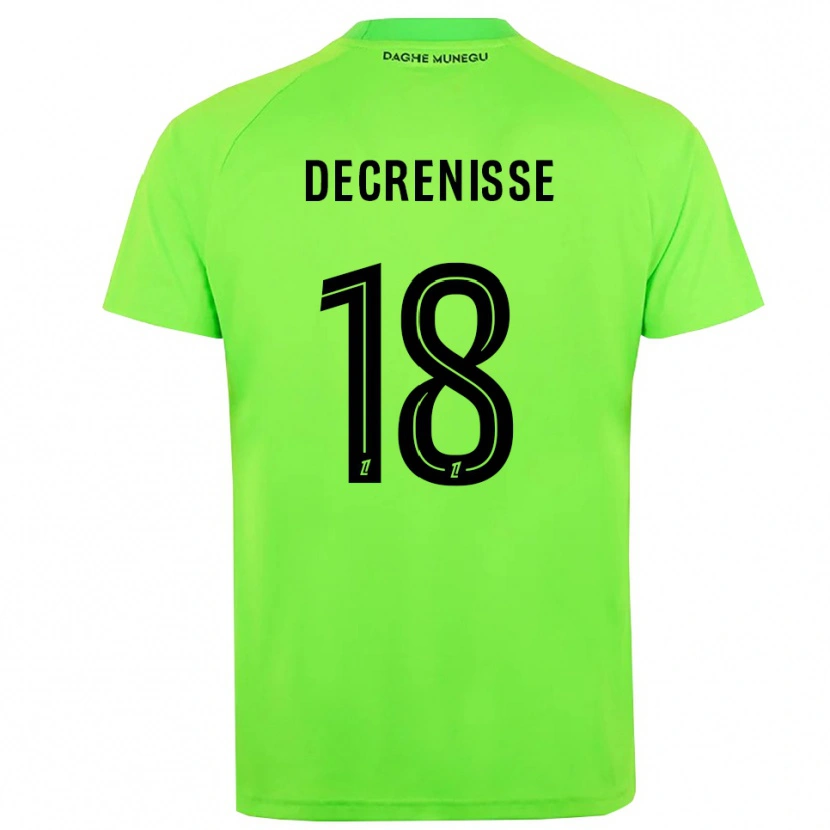 Danxen Dames Axel Decrenisse #18 Groen Zwart Keepersshirt 2025/26 T-Shirt
