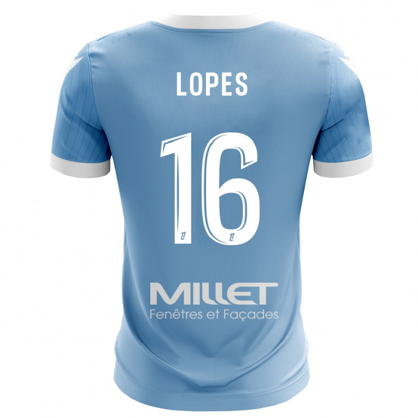 Danxen Dames Anthony Lopes #16 Licht Hemelsblauw Keepersshirt 2025/26 T-Shirt