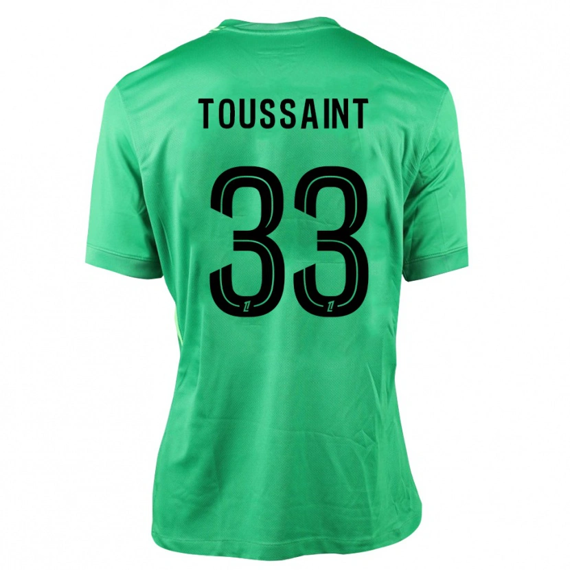 Danxen Dames Océane Toussaint #33 Groen Zwart Keepersshirt 2025/26 T-Shirt