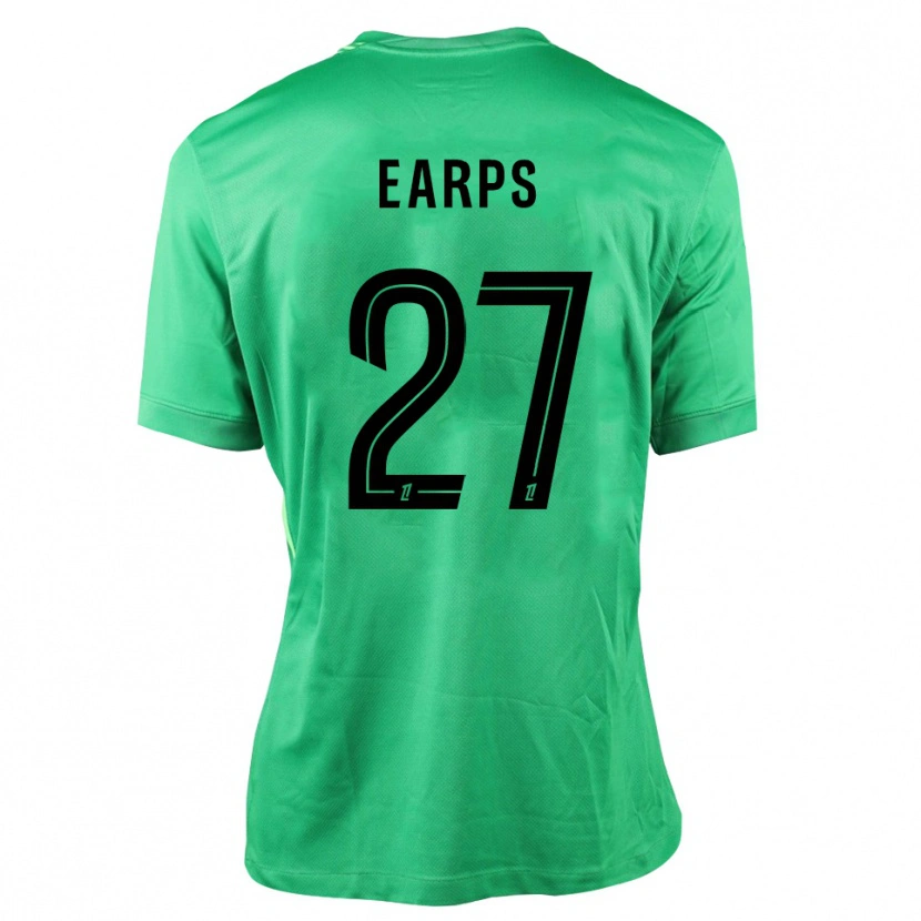 Danxen Dames Mary Earps #27 Groen Zwart Keepersshirt 2025/26 T-Shirt