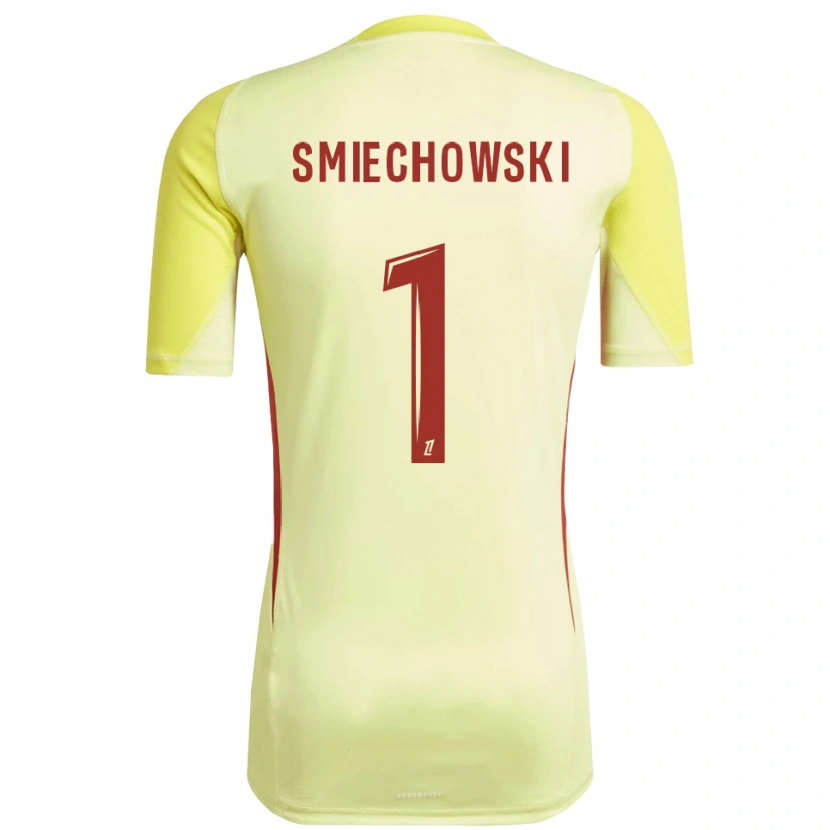 Danxen Dames Artur Smiechowski #1 Lichtgeel Rood Keepersshirt 2025/26 T-Shirt