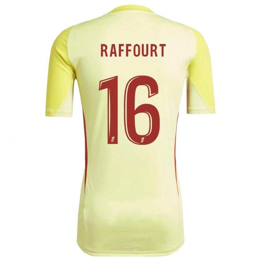 Danxen Dames Timéo Raffourt #16 Lichtgeel Rood Keepersshirt 2025/26 T-Shirt