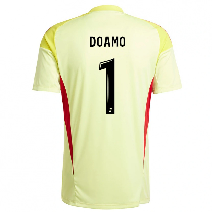 Danxen Dames Isaac Doamo #1 Licht Geel Zwart Keepersshirt 2025/26 T-Shirt