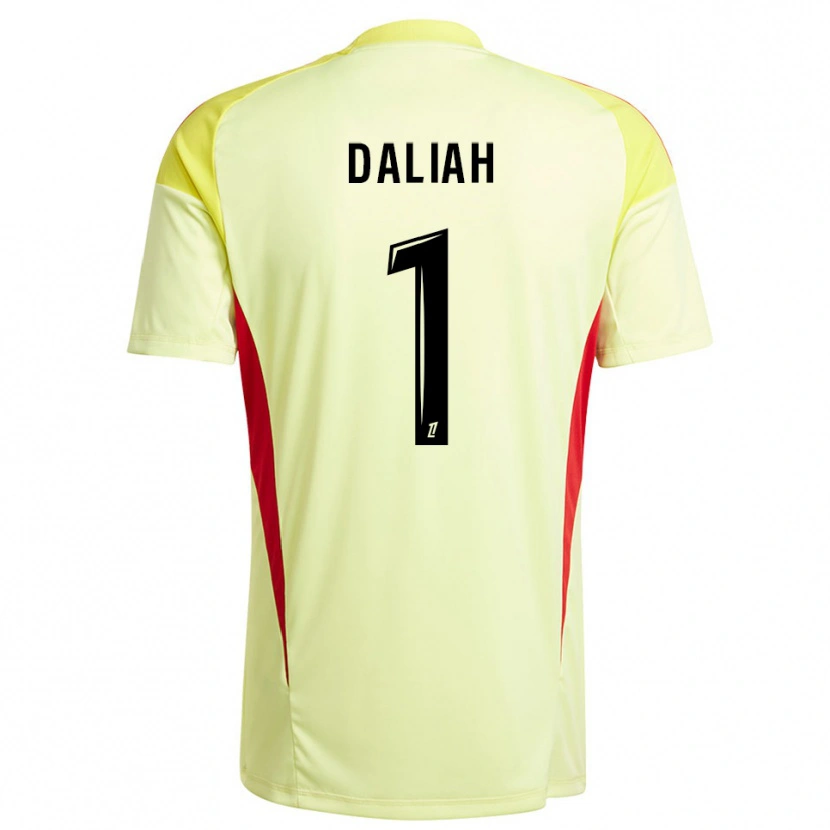 Danxen Dames Leny Daliah #1 Licht Geel Zwart Keepersshirt 2025/26 T-Shirt