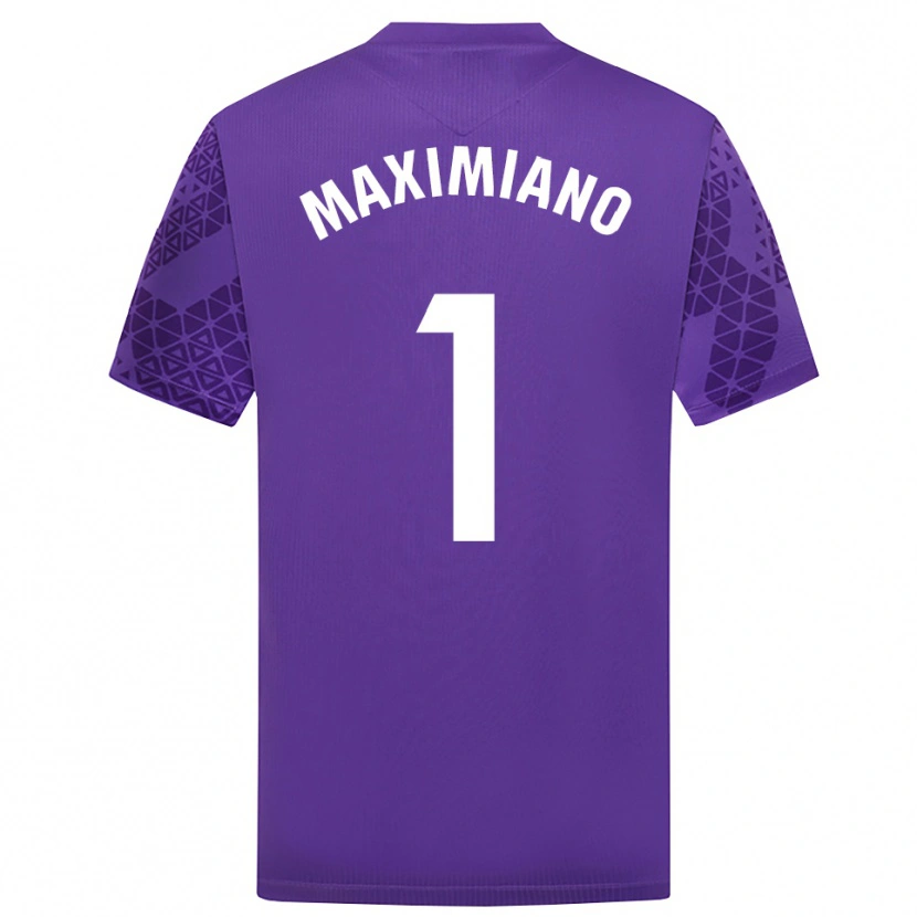 Danxen Dames Luís Maximiano #1 Paars Wit Keepersshirt 2025/26 T-Shirt
