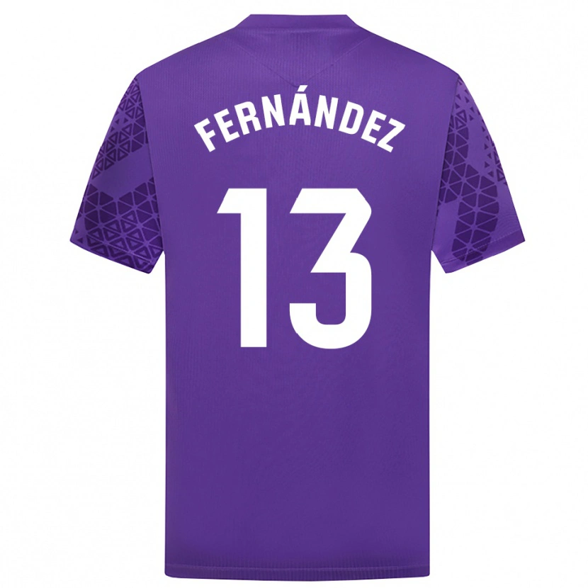 Danxen Dames Andrés Fernández #13 Paars Wit Keepersshirt 2025/26 T-Shirt