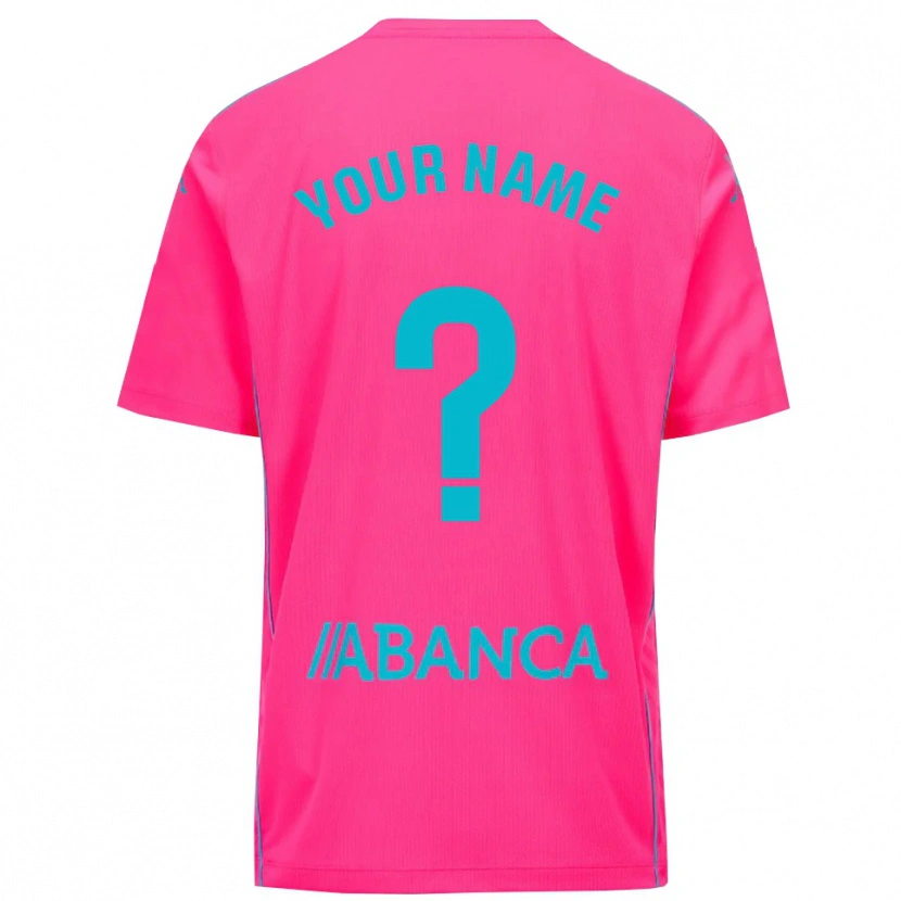 Danxen Dames Deportivo de La Coruna Diep Roze Zwart Keepersshirt 2025/26 T-Shirt