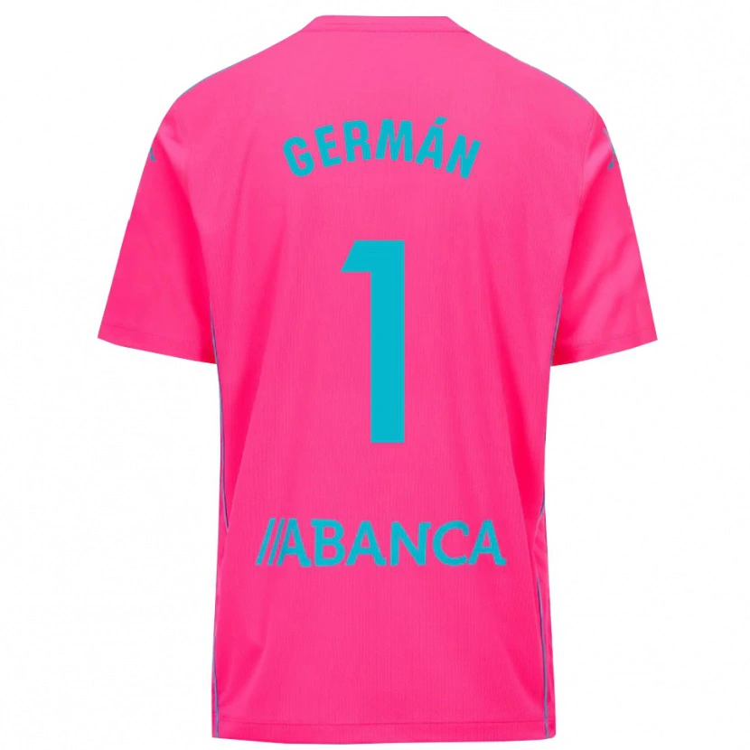 Danxen Dames Germán Parreño #1 Diep Roze Zwart Keepersshirt 2025/26 T-Shirt