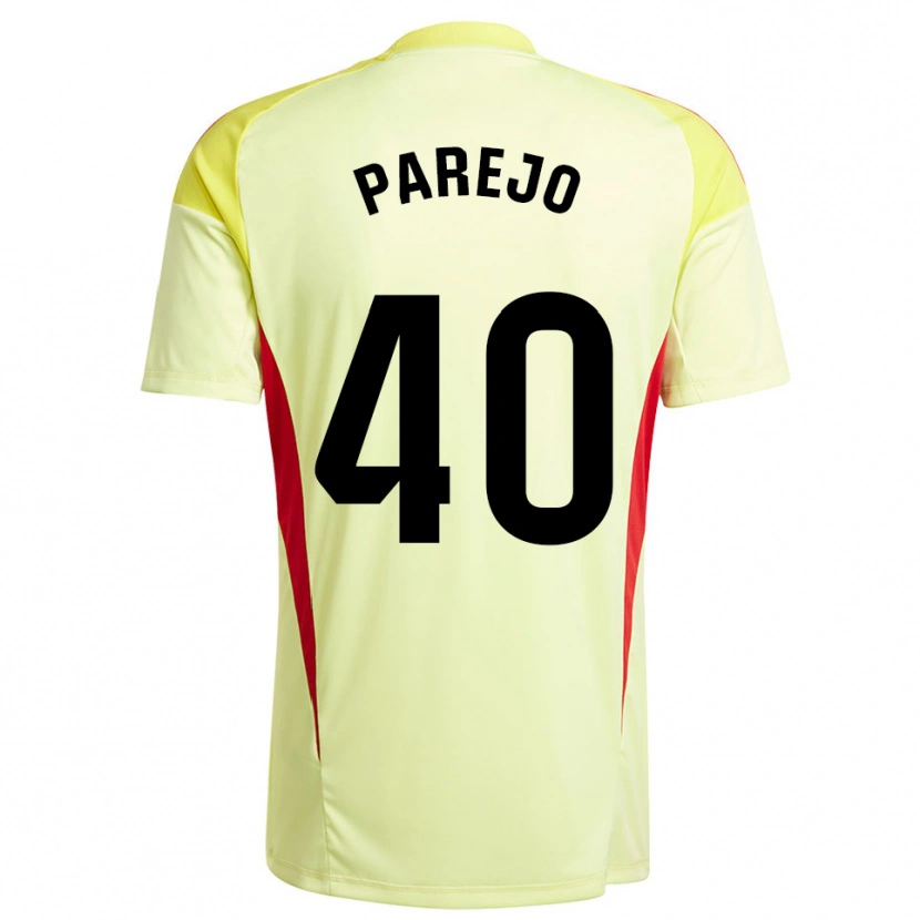 Danxen Dames Jesús Parejo #40 Licht Geel Zwart Keepersshirt 2025/26 T-Shirt