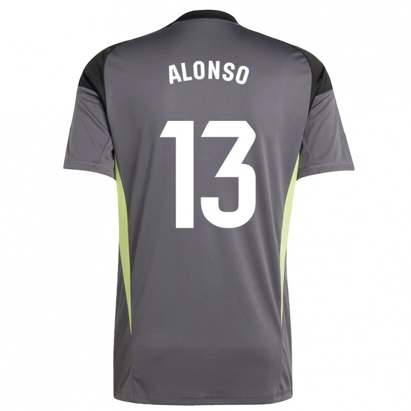Danxen Dames Maikel Alonso #13 Donkergrijs Zwart Keepersshirt 2025/26 T-Shirt