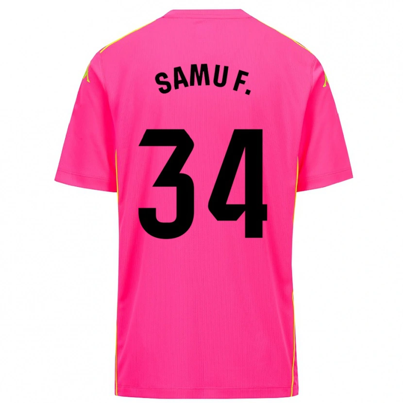 Danxen Dames Samu Fernández #34 Diep Roze Zwart Keepersshirt 2025/26 T-Shirt