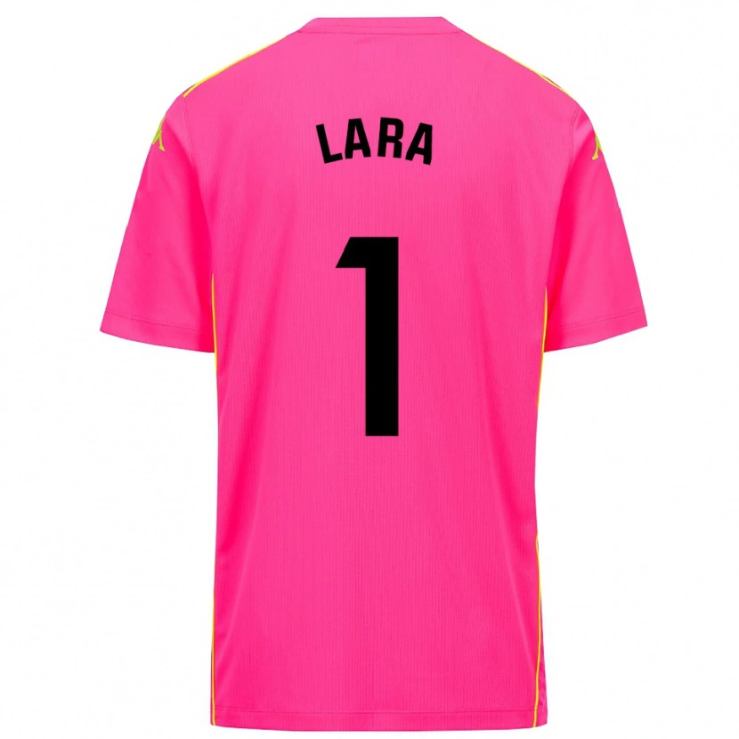 Danxen Dames Lara Lara De Las Heras Coello #1 Diep Roze Zwart Keepersshirt 2025/26 T-Shirt
