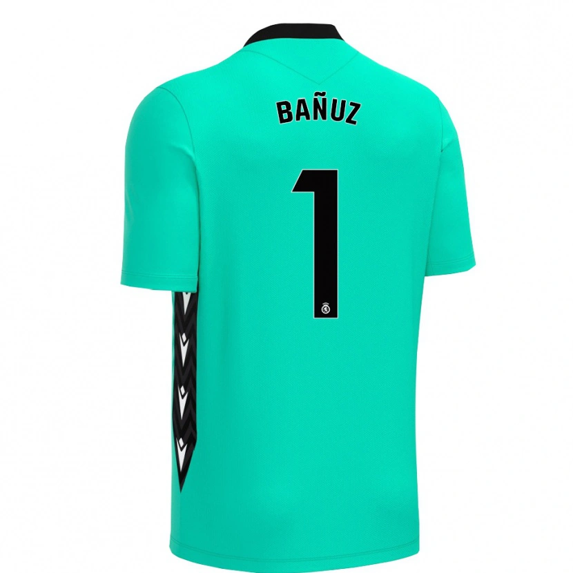 Danxen Dames Miguel Bañuz #1 Aqua Zwart Keepersshirt 2025/26 T-Shirt